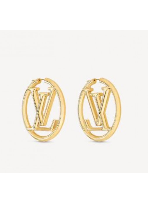 Louis Vuitton, Jewelry, Louis Vuitton Bookle Dreille Hoop Louise Earrings  M64288 Gold